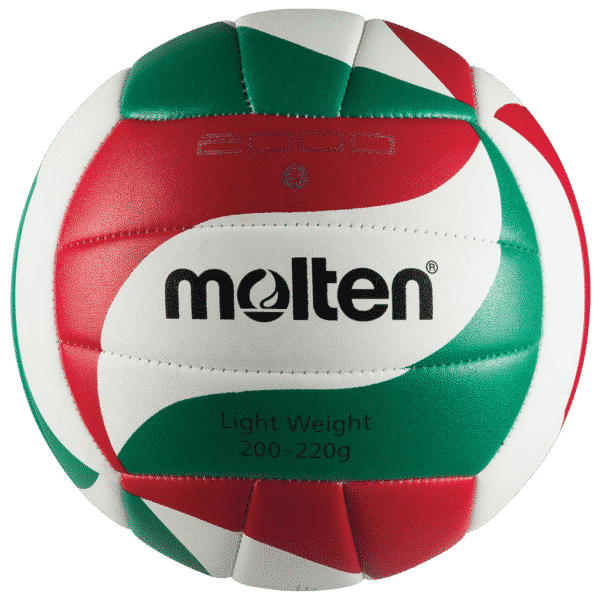 Ballon Volley Molten V5M2000L vert et rouge