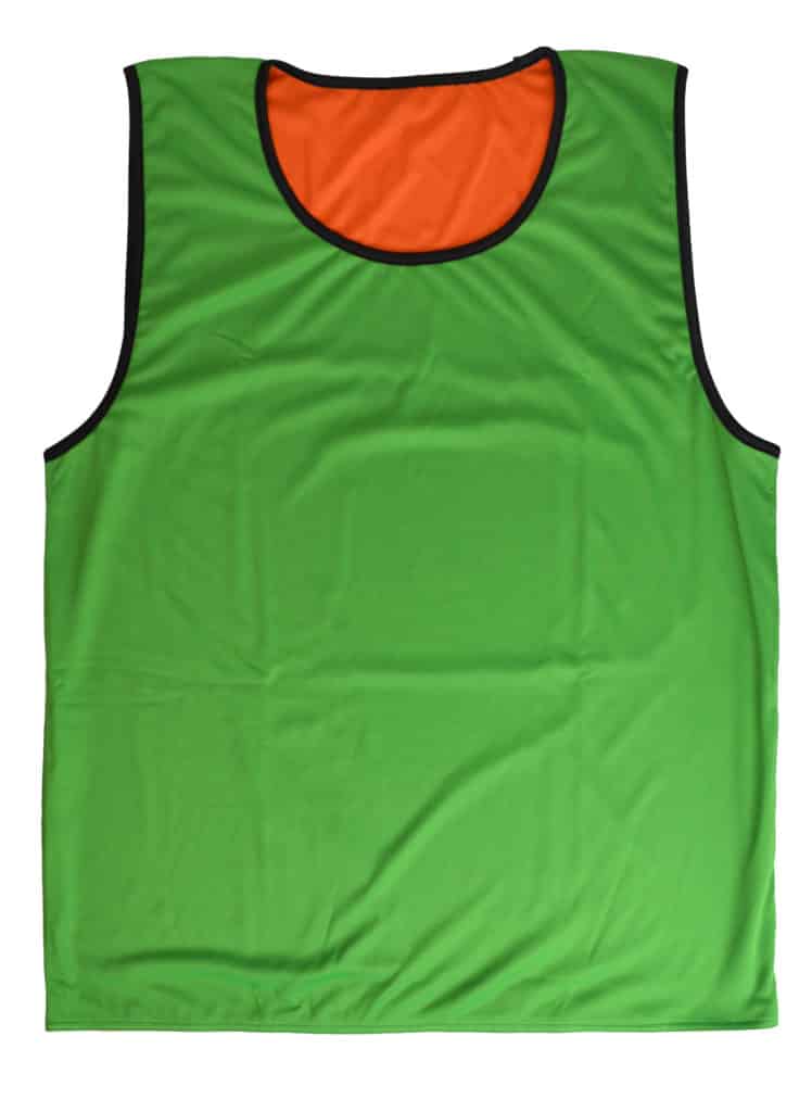 Chasuble Rugby Trainer Réversible vert/orange