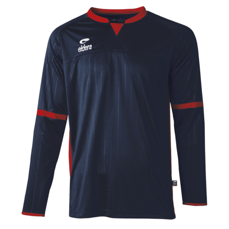 maillot Manches Longues Marine Rouge