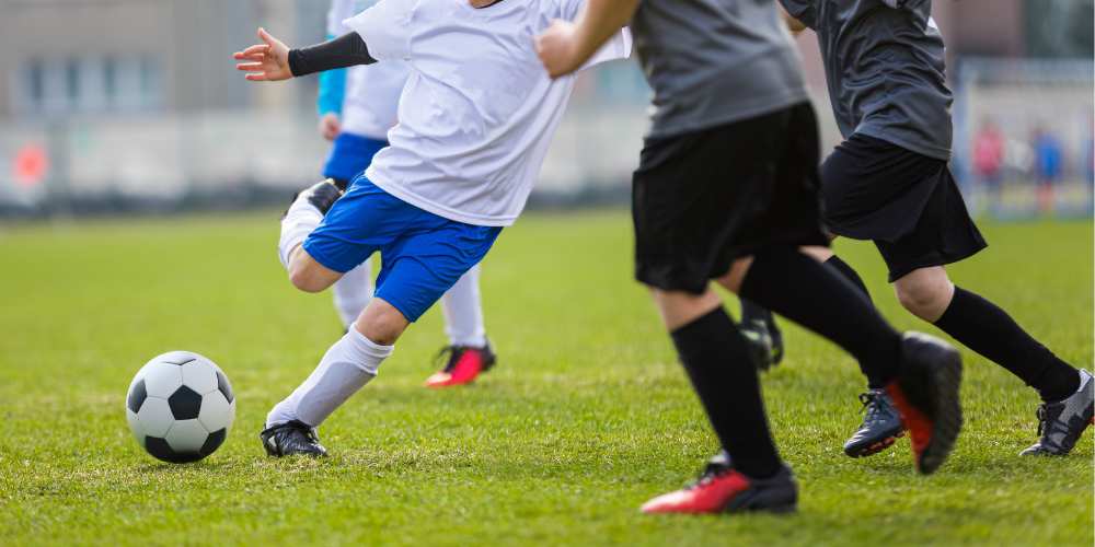 match de foot en club entre enfants